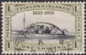 Falkland Islands 1933 KGV Centenary Government House 1sh Used SG134 cat £100