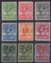 Falkland Islands 1929 KGV Fin Whale and Penguins Set to 2sh6d Mint SG116-123