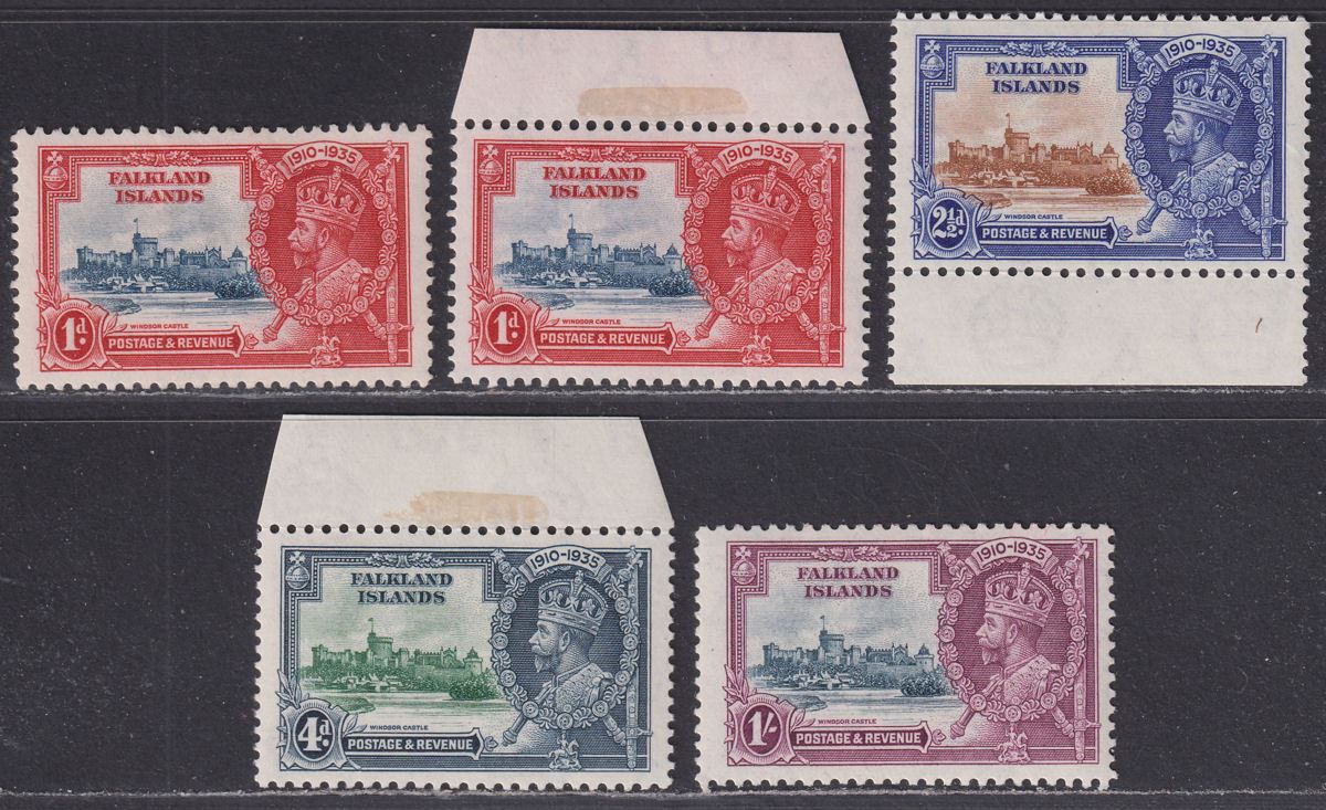 Falkland Islands 1935 KGV Silver Jubilee Set Mint SG139-142 cat £55