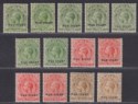 Falkland Islands 1918 KGV War Stamp Overprint ½d, 1d, 1sh Selection Mostly Mint