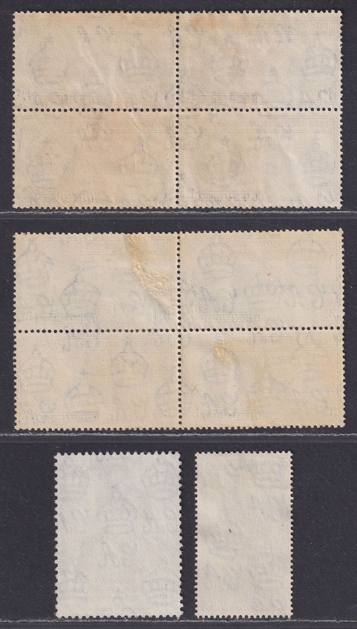 Falkland Islands Dep 1946-48 KGVI Victory / Royal Silver Wedding Used SG G17-G20