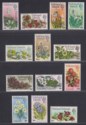 Falkland Islands 1971 QEII Flowers Surcharge Set UM Mint SG263-275 cat £25 MNH