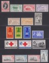 Falkland Islands 1953-64 QEII Selection Mint inc 1955 set, Red Cross, Battle
