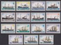 Falkland Islands 1978 Mail Ships No Imprint Set UM Mint SG331A-345A cat £15 MNH