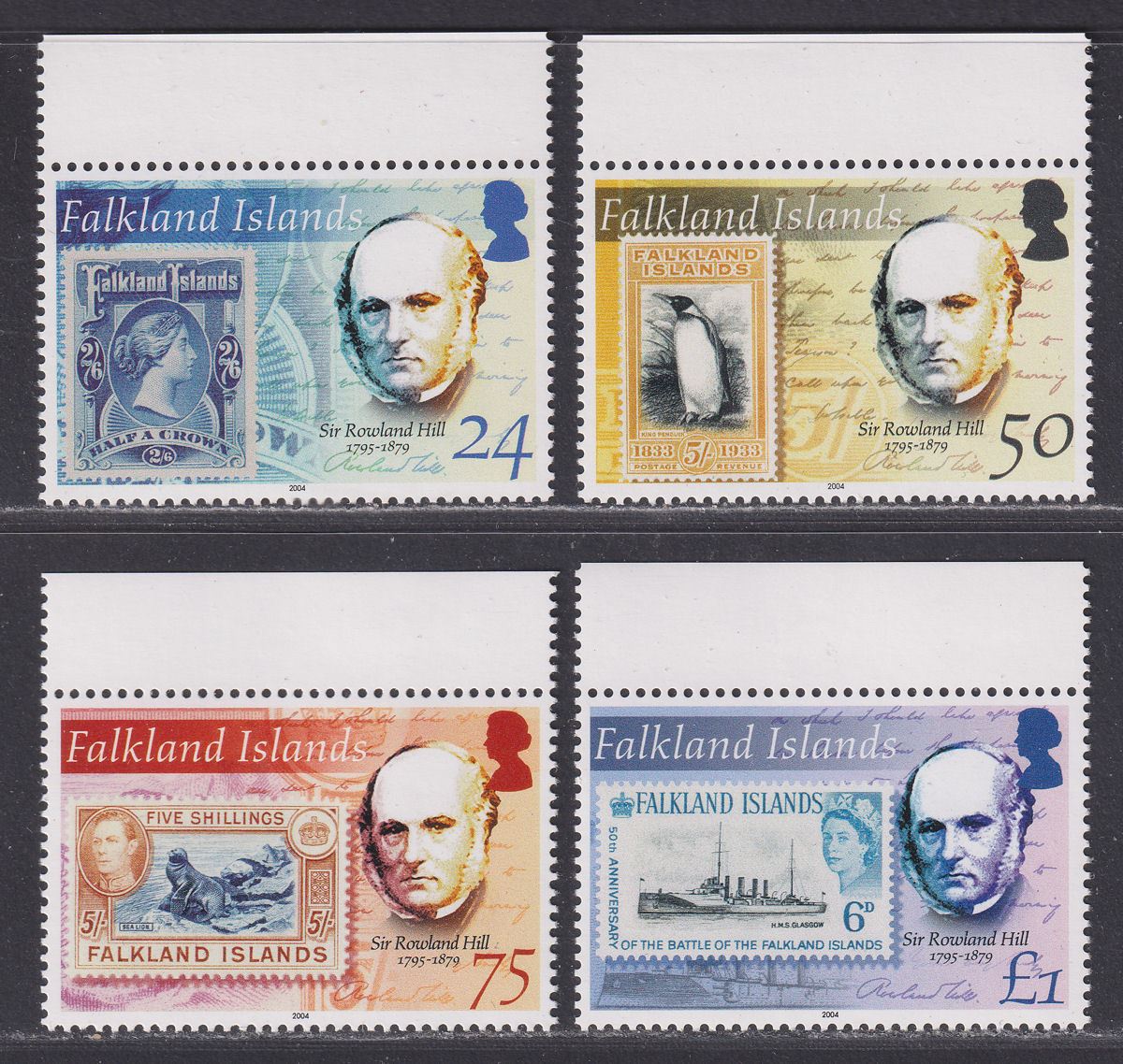 Falkland Islands 2004 Sir Rowland Hill Set Mint SG989-992 cat £17