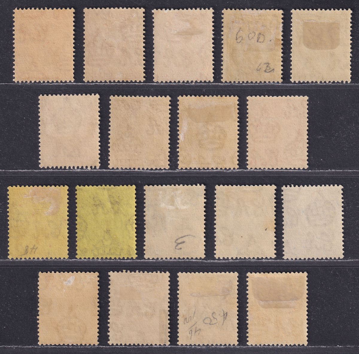 Falkland Islands 1921-28 King George V Set to 1sh with Shades Mint SG73-79