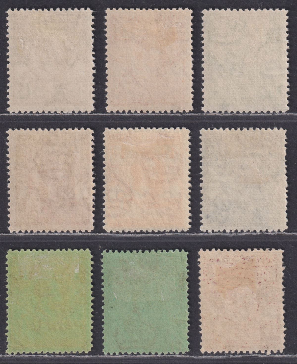 Falkland Islands 1929-37 KGV Fin Whale and Penguins Set to 1sh Mint SG116-122a