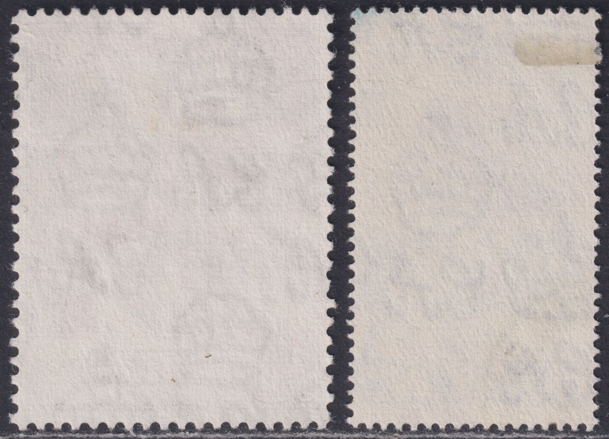 Falkland Islands 1948 KGVI Royal Silver Wedding 2½d, £1 Used SG166-167 cat £65