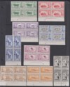 Falkland Islands 1952 KGVI Imprint Block Set to 1sh Mint SG172-180 cat £260