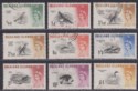 Falkland Islands 1960 QEII Birds Part Set to £1 Used cat £70