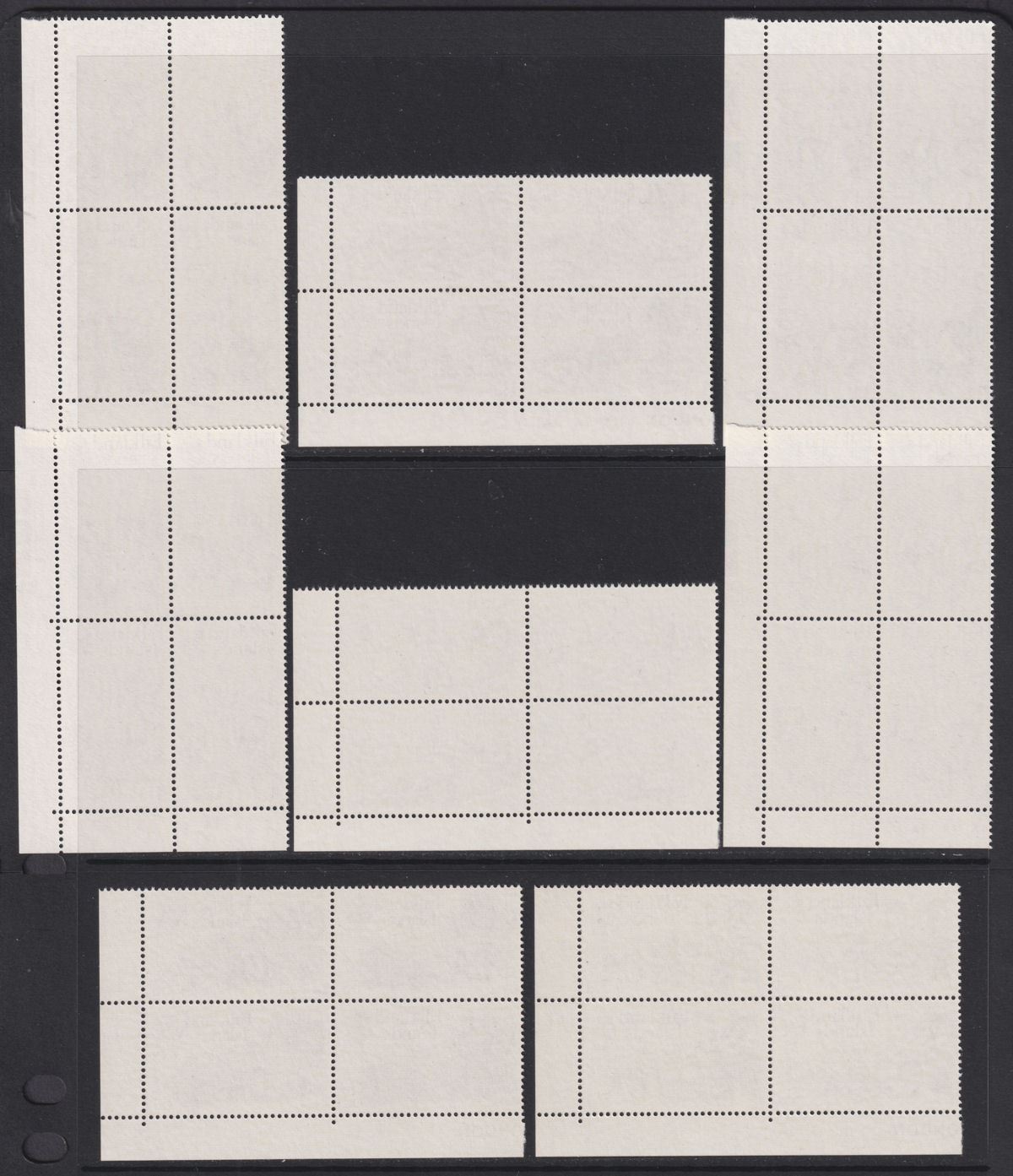 Falkland Islands 1968 QEII Flowers Plate Block Set UM Mint SG232-245 cat £300