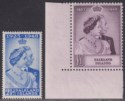 Falkland Islands 1948 KGVI Royal Silver Wedding 2½d £1 UM Mint SG166-167 cat £90