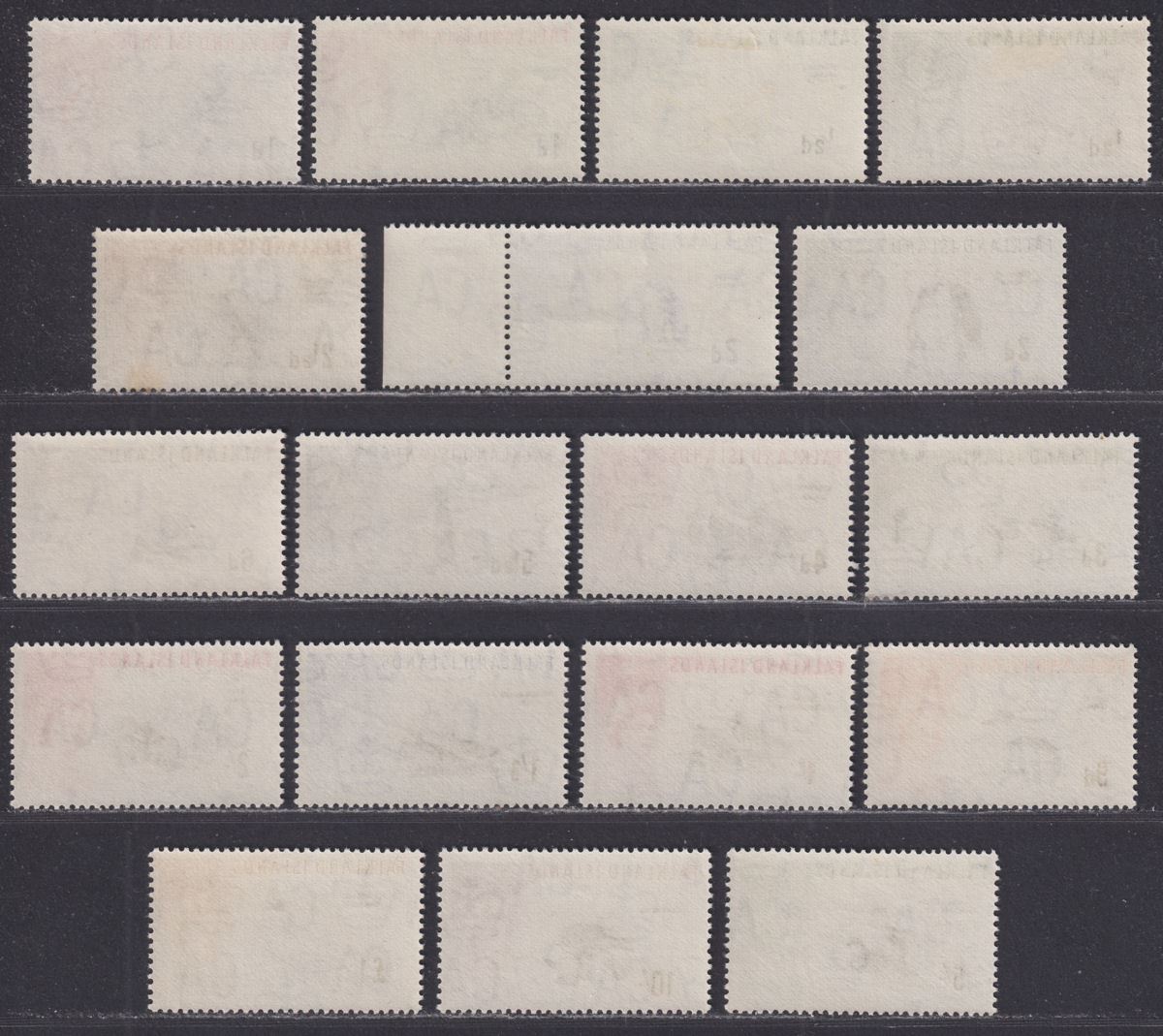 Falkland Islands 1960 QEII Birds Set Mint SG193-207 cat £180+