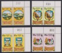 Falkland Islands 1975 QEII Heraldic Arms Sheet No Pairs Set UM Mint SG311-314