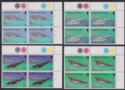 Falkland Islands 1989 QEII Baleen Whales Plate Block Set Mint SG583-586