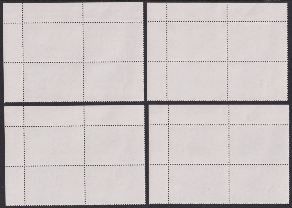 Falkland Islands 1989 QEII Baleen Whales Plate Block Set Mint SG583-586