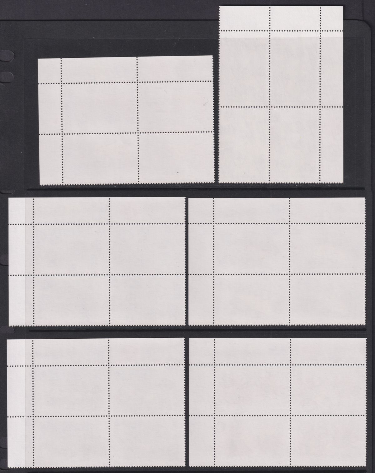 Falkland Islands 1994 QEII Marine Life Plate Block Set Mint SG701-712 cat £200