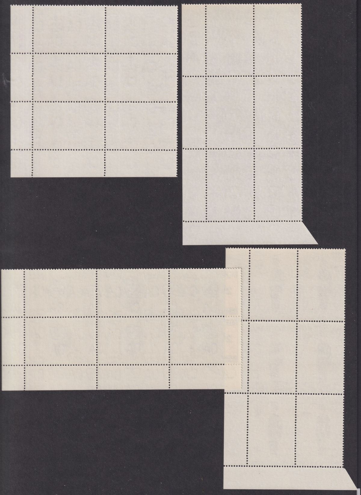 Falkland Islands 1970 QEII Defence Force Plate Block Set Mint SG254-257