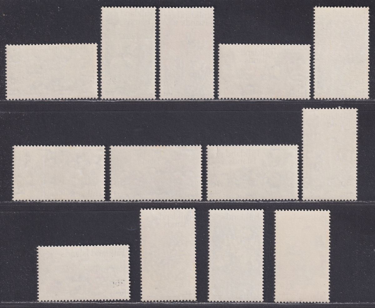 Falkland Islands 1971 QEII Flowers Surcharge Set Mint SG263-275 cat £25