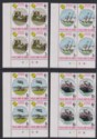 Falkland Islands 1974 QEII Centenary of UPU Plate Block Set UM Mint SG300-303