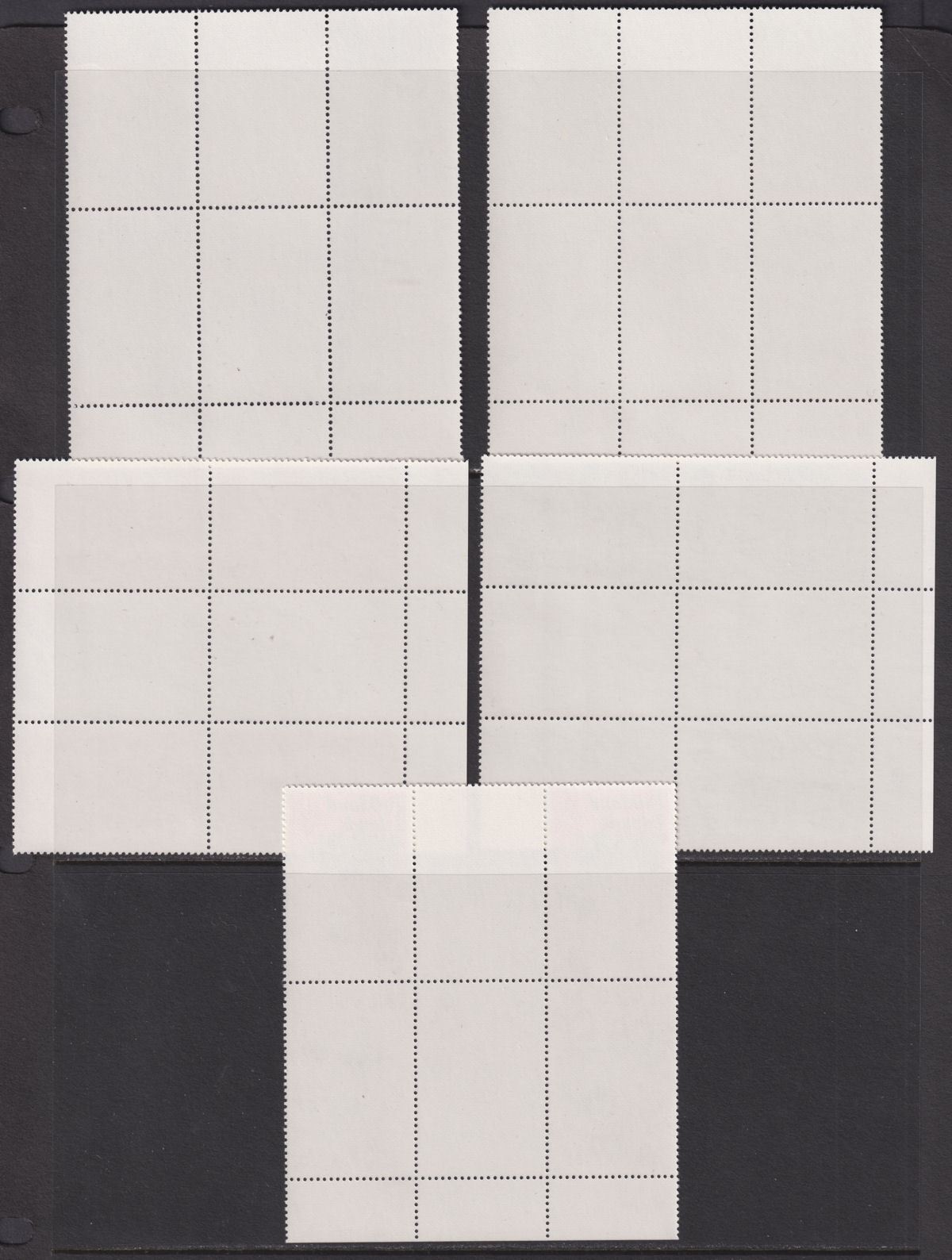 Falkland Islands 1979 QEII Kelp and Seaweed Pl Gutter Blocks Set Mint SG355-359