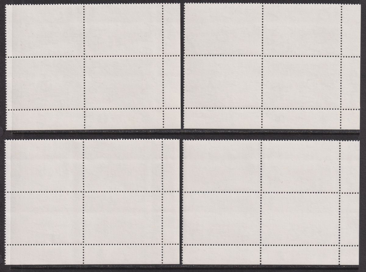 Falkland Islands 1981 QEII Early Settlements Plate Blocks Set Mint SG388-391