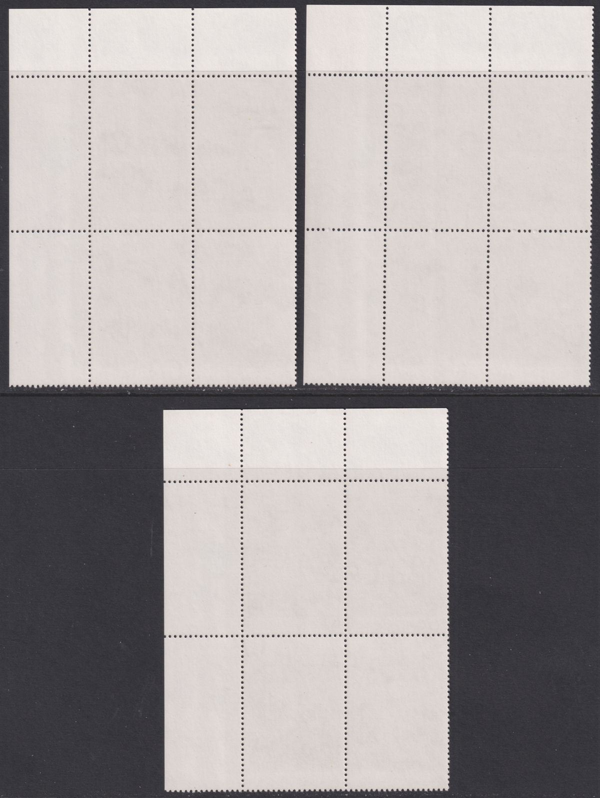 Falkland Islands 1981 QEII Christmas Paintings Plate Block Set Mint SG409-411