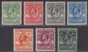 Falkland Islands 1929-37 KGV Fin Whale and Penguins Set to 1sh Mint SG116-122a