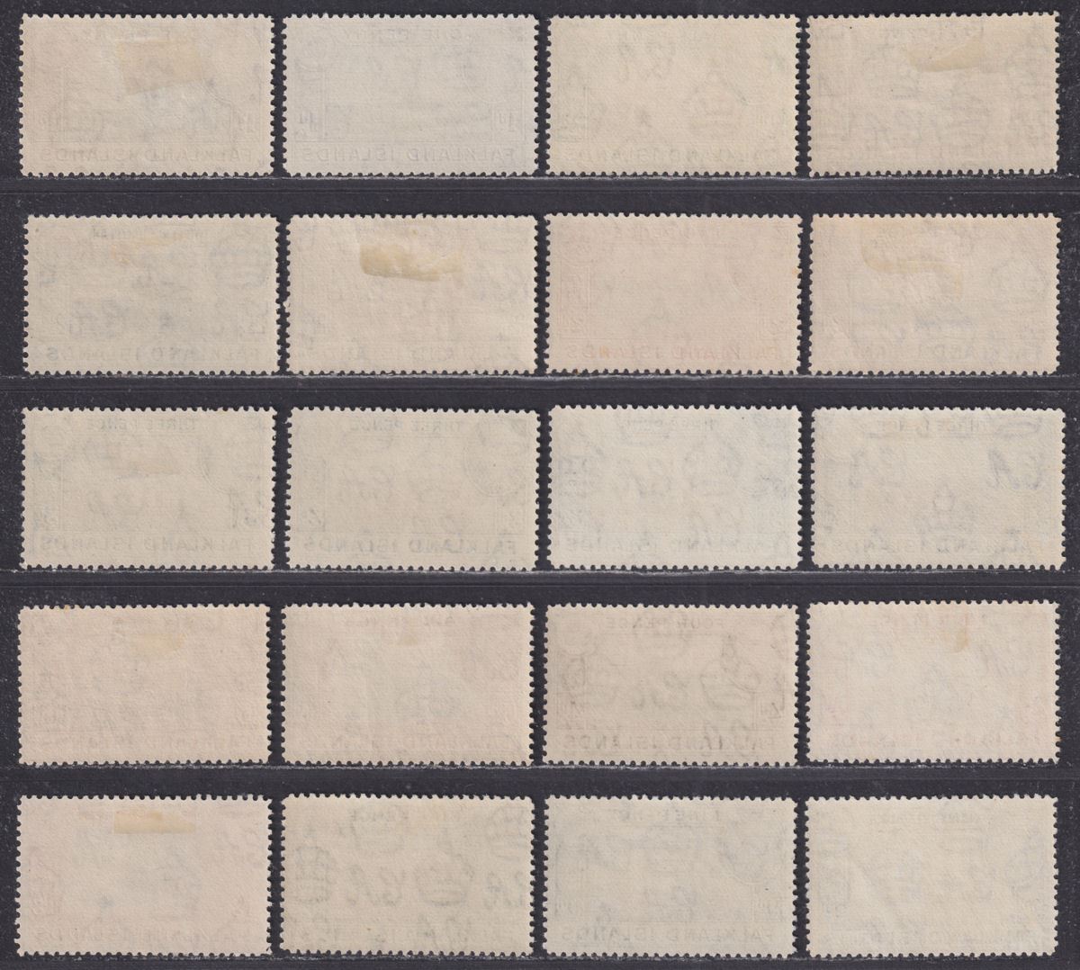 Falkland Islands 1938-50 King George VI Part Set to 1sh3d Mint