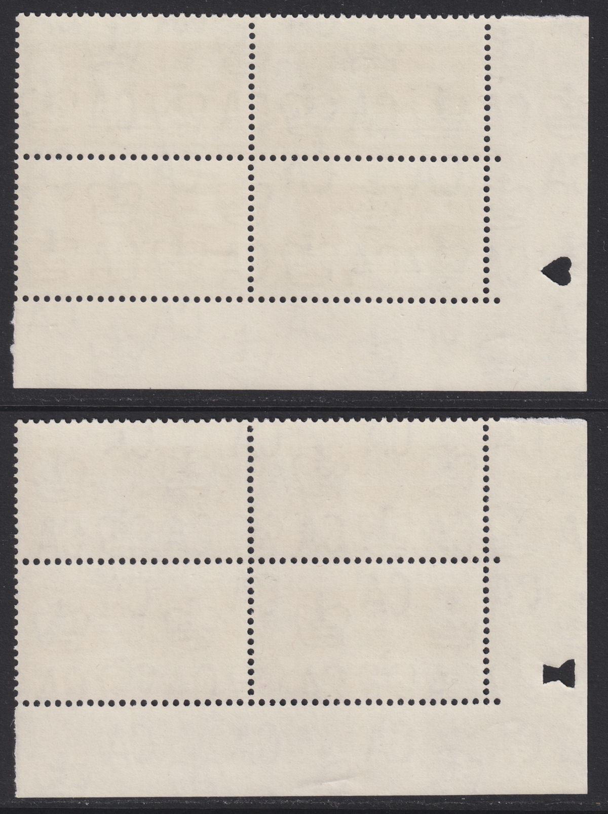 Falkland Islands 1965 QEII ITU Centenary 1d, 2sh Blocks of 4 Mint SG219-220 MNH