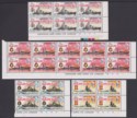 Falkland Islands 1974 QEII Battle of River Plate Set Block Set UM Mint SG307-310