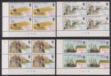 Falkland Islands 1976 QEII Sheep Farming Industry Plate Block Set Mint SG321-324