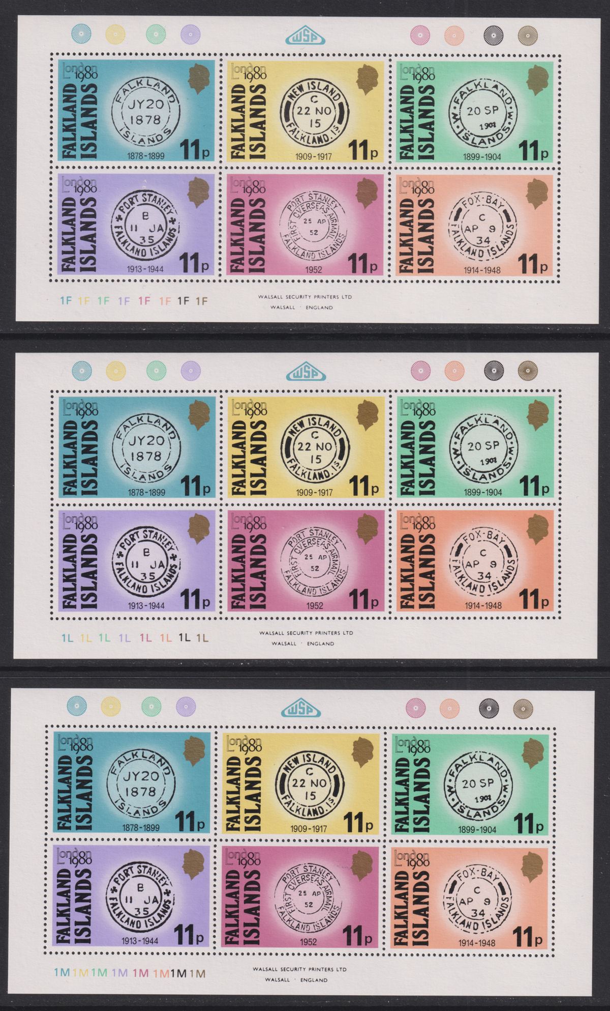 Falkland Islands 1980 London International Stamp Exhibition Blocks Mint SG377a