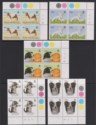 Falkland Islands 1993 QEII Pets Plate Block Set UM Mint SG691-695 