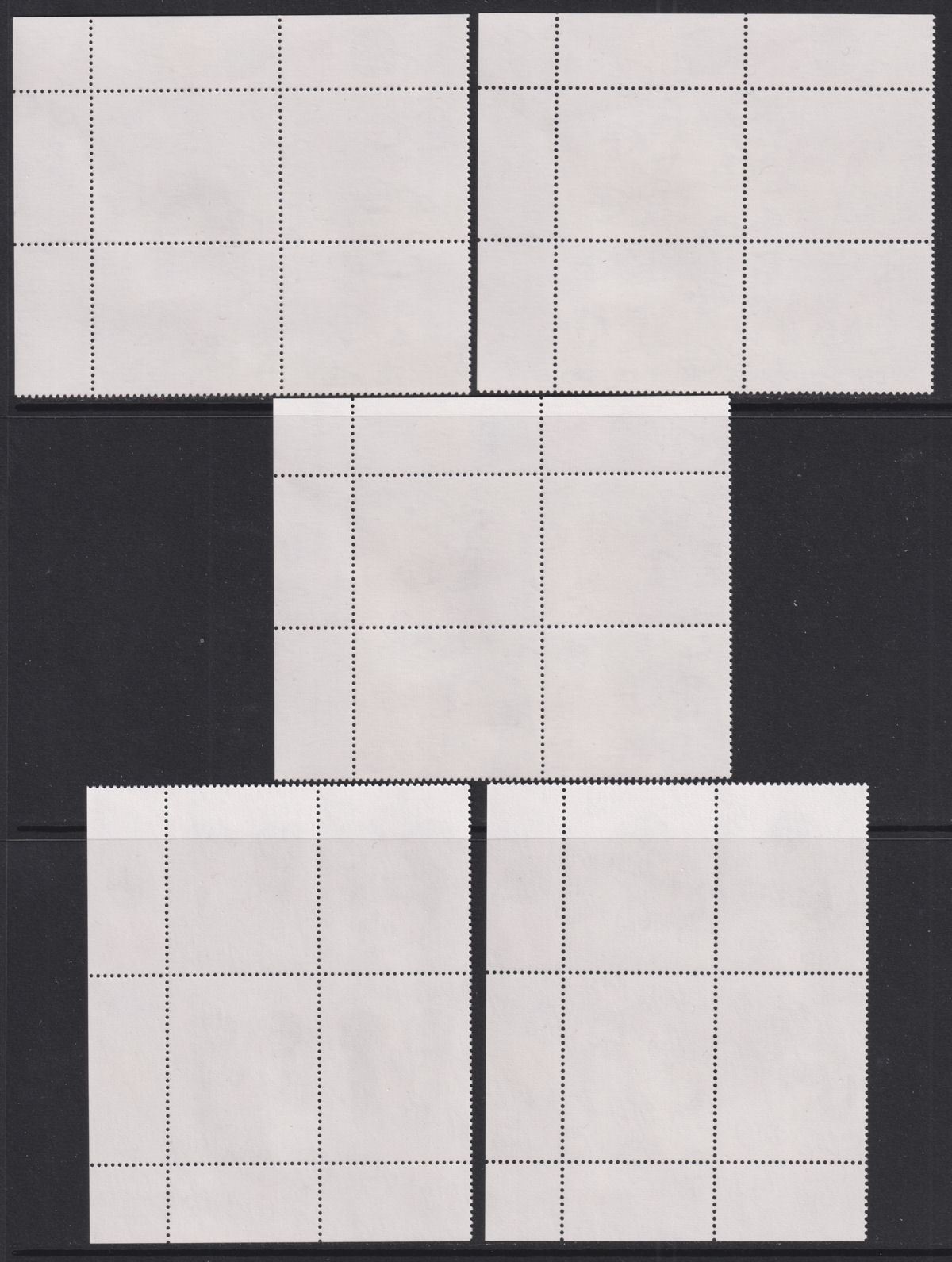 Falkland Islands 1993 QEII Pets Plate Block Set UM Mint SG691-695 