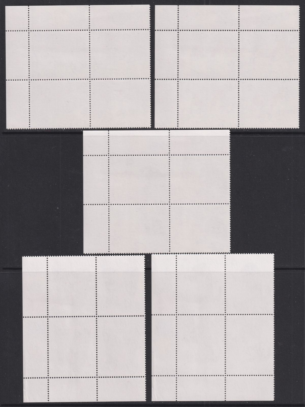 Falkland Islands 1994 QEII Pets Hong Kong '94 Plate Block Set Mint SG696-700