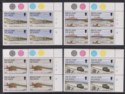 Falkland Islands 1994 QEII Beaches Plate Block Set UM Mint SG719-722