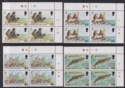 Falkland Islands 1997 QEII Endangered Species Plate Block Set UM Mint SG795-798