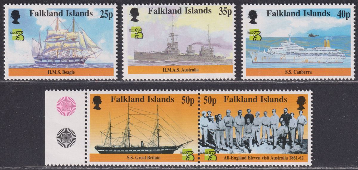 Falkland Islands 1999 Australia World Stamp Exhib Set UM Mint SG832-835a cat £17