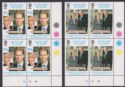 Falkland Islands 1999 Royal Wedding 80p, £1.20 Plate Blocks UM Mint SG838-839