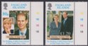 Falkland Islands 1999 Royal Wedding 80p, £1.20 Mint SG838-839 cat £11 QEII