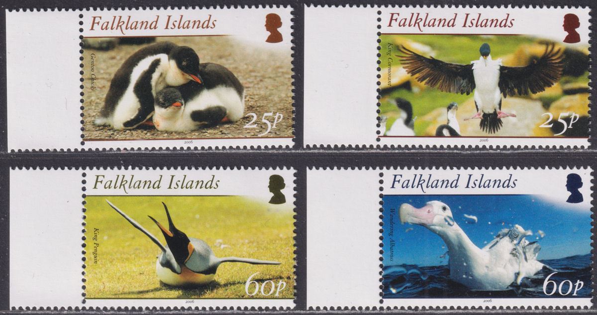 Falkland Islands 2006 QEII Tourism Seabirds Set UM Mint SG1046-1049