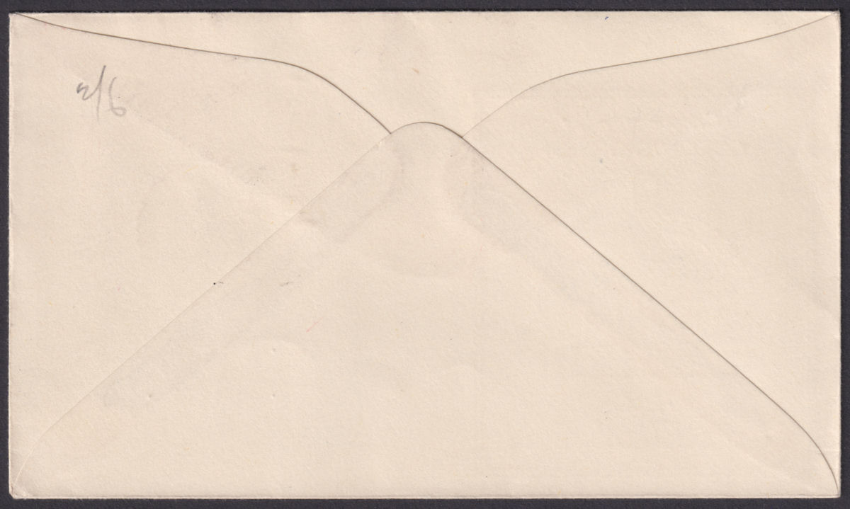 Falkland Islands 1953 QEII Coronation 1d x2 Commemorative Cover FOX BAY Postmark