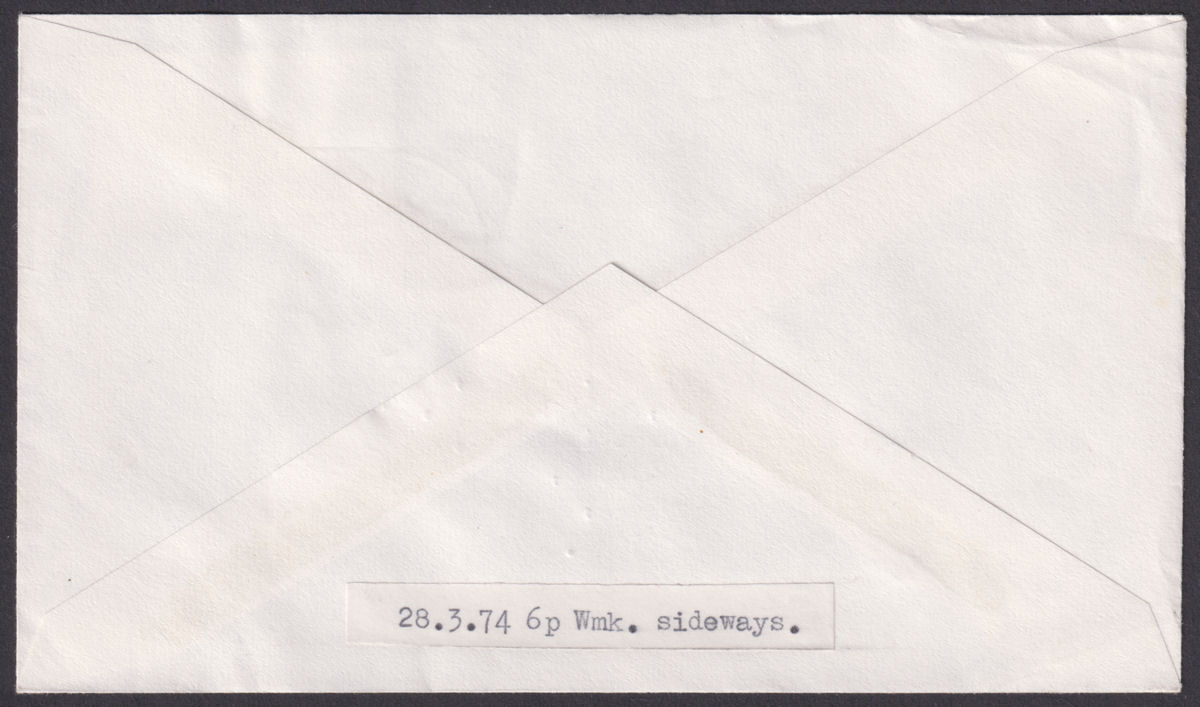 Falkland Islands 1974 QEII Flowers 6p Used on Airmail Cover to UK w FOX BAY Pmk