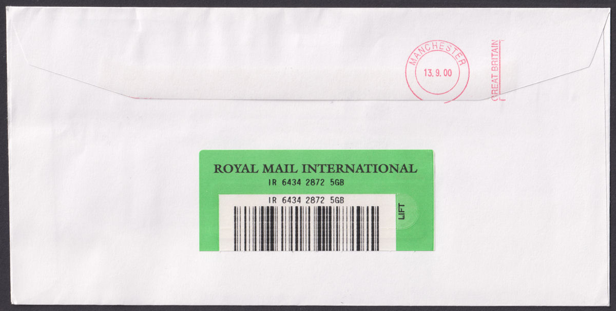 Falkland Islands 2000 QEII New Millennium Registered Commem Cover - FOX BAY 