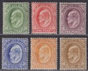 Falkland Islands 1904 King Edward VII Set to 1sh Mint SG43-48 cat £175