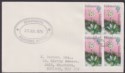 Falkland Islands 1976 QEII ½p x 4 Used on Cover - Darwin Boarding School Cachet