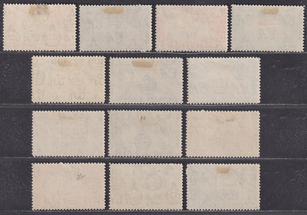 Falkland Islands 1938-50 King George VI Part Set to 1sh3d Mint