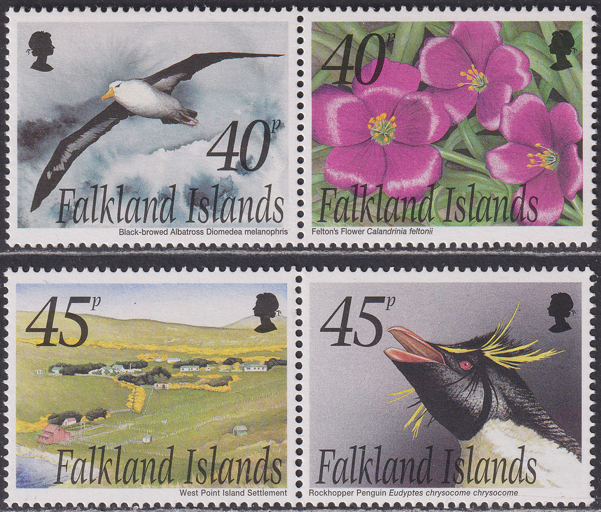 Falkland Islands 2002 West Point Island Set UM Mint SG941a-943a cat £18