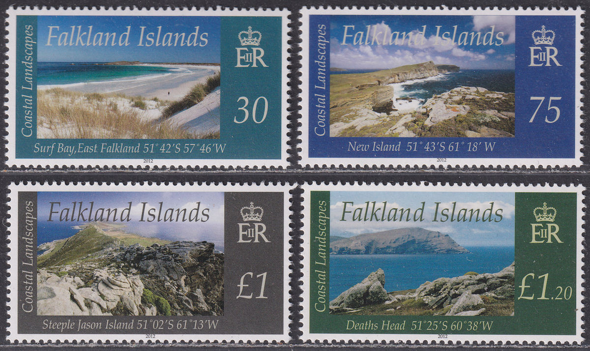 Falkland Islands 2012 QEII Coastal Landscapes Set UM Mint SG1222-1225 cat £15